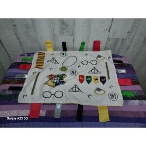 Harry Potter Wizard Lovey Baby Jack Tag Toy Security Blanket 18x13.5 Inches